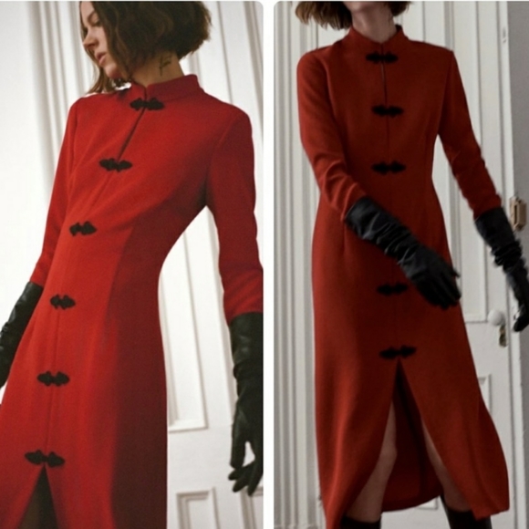 🔥FINAL SALE🔥 ZARA Red Toggle Dress - Picture 13 of 16